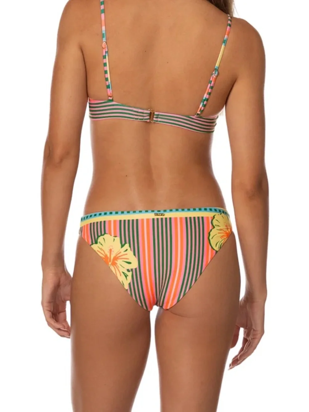Maaji Striped Paradise Bikini Medium NWT